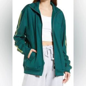 Iets Frans Lightweight Zip Front Track Jacket in Botanical - NWOT - Size Medium